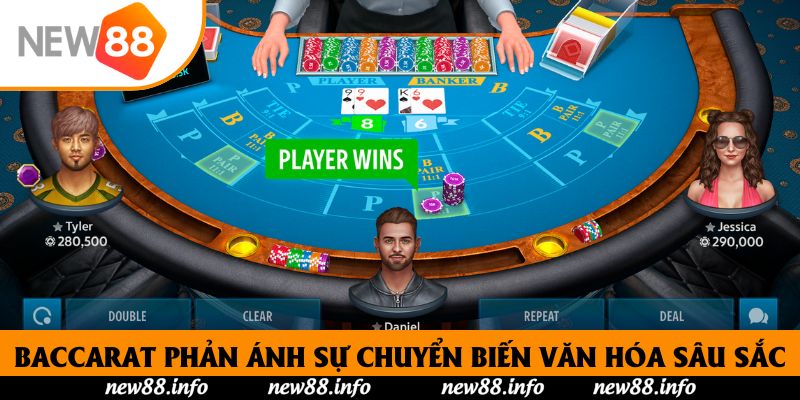 Cách tính điểm game bài Baccarat New88